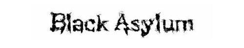tipografia maquina de escribir Black Asylum
