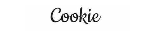 Cookie tipografías bonitas